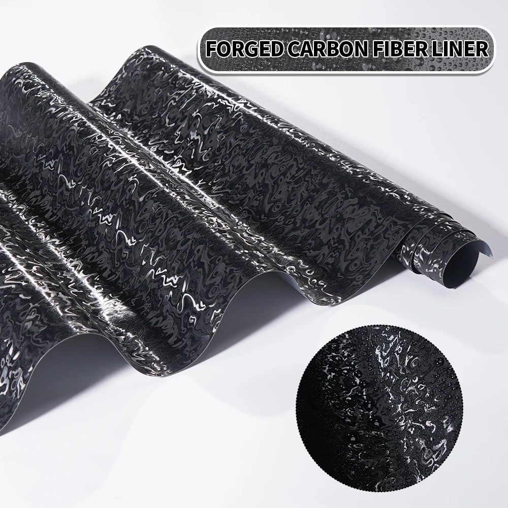 Carbon Fiber Film Forge Cosmic Ghost Black Sticker PET Waterproof Motorcycle Modified Film Car Body Tuning Decor Car Accessories