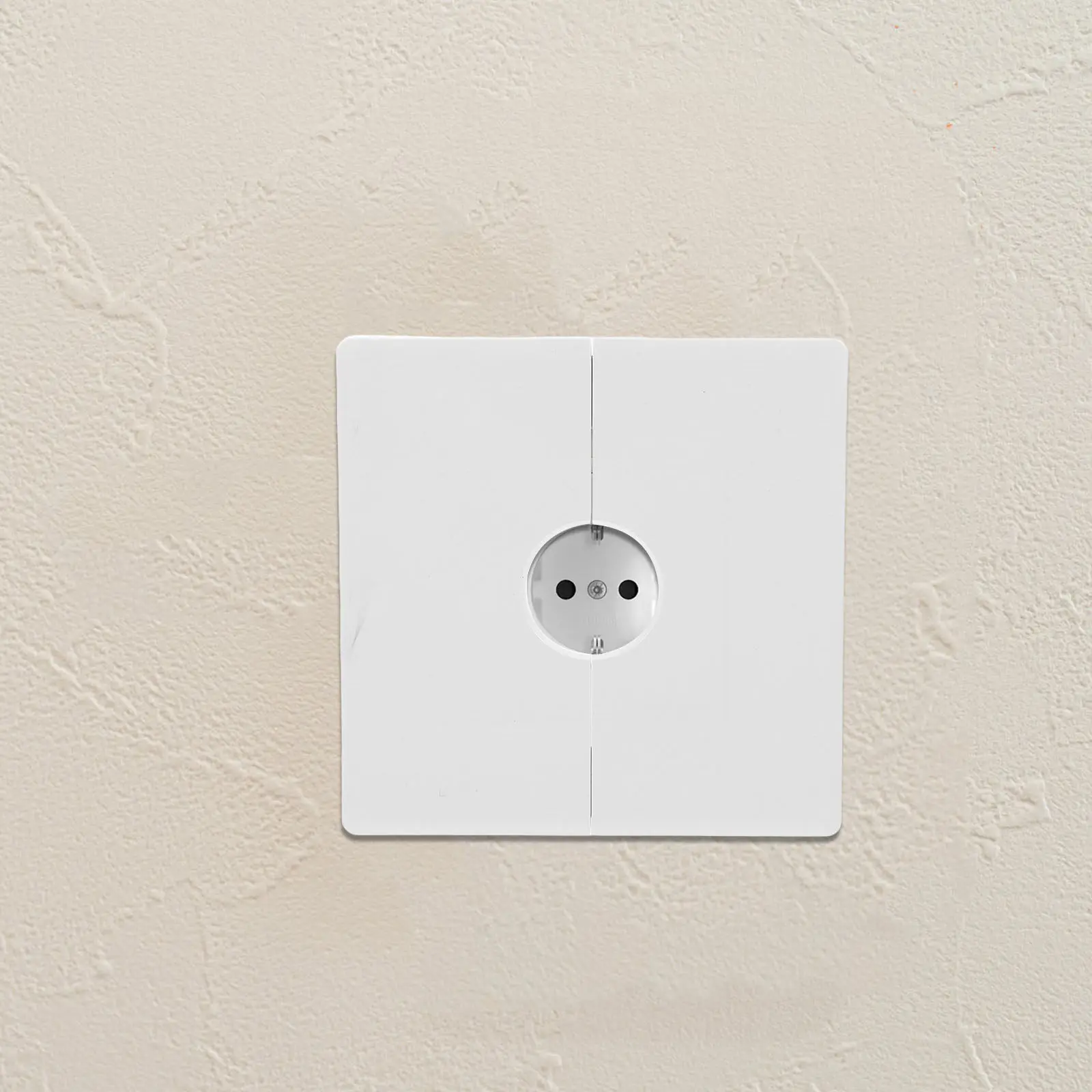 2Pcs Detachable Adhesive Outlet Cover Wall Cable Cover Plate For For Office Student Pass Through Hole Electrical