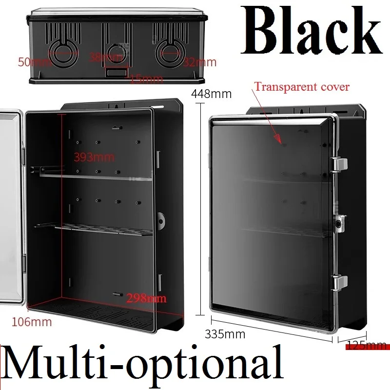 

Влагозащищенный уличный электрический распределительный короб из АБС-пластика для силового оборудования, герметичный клеммный щит для систем видеонаблюдения