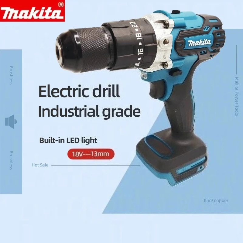 MAKITA DDF487 13mm Chuck Professional Power Tools  18V Brushless Driver 1700RPM XPT for Contractor Use For Makita 18V Battery
