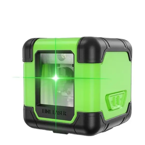 Diy Mini A011G Laser Level 2 Lines Green Beam High Accuracy With Manual Mode