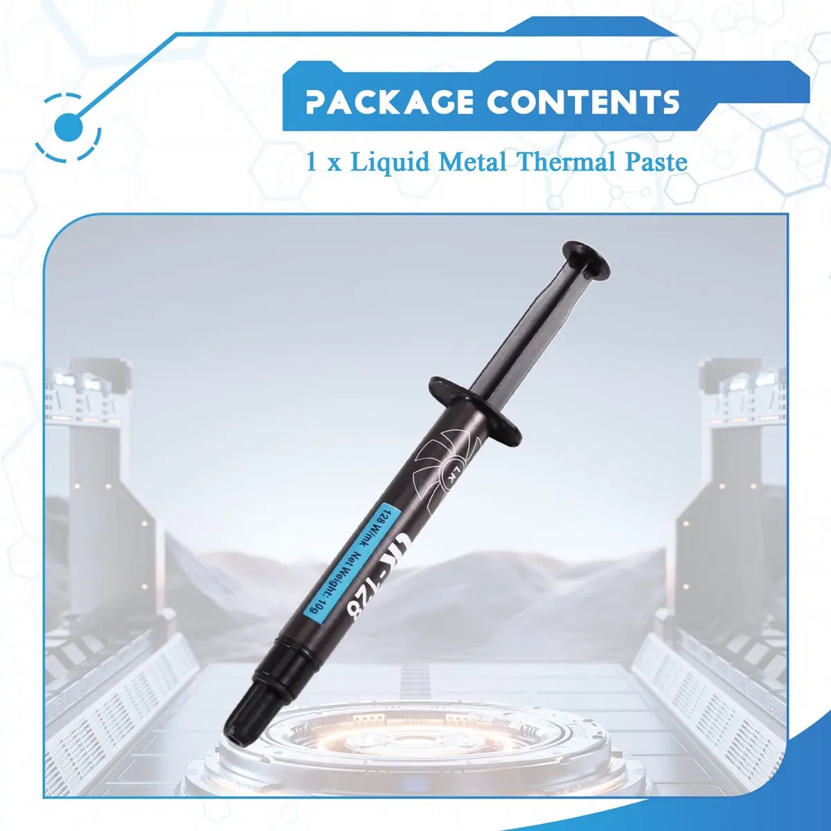 A46U 1 Pc Liquid Metal Thermal LK128 10g CPU GPU Thermal Grease for Laptop Graphics Card Cooling, Liquid Metal Thermal Paste