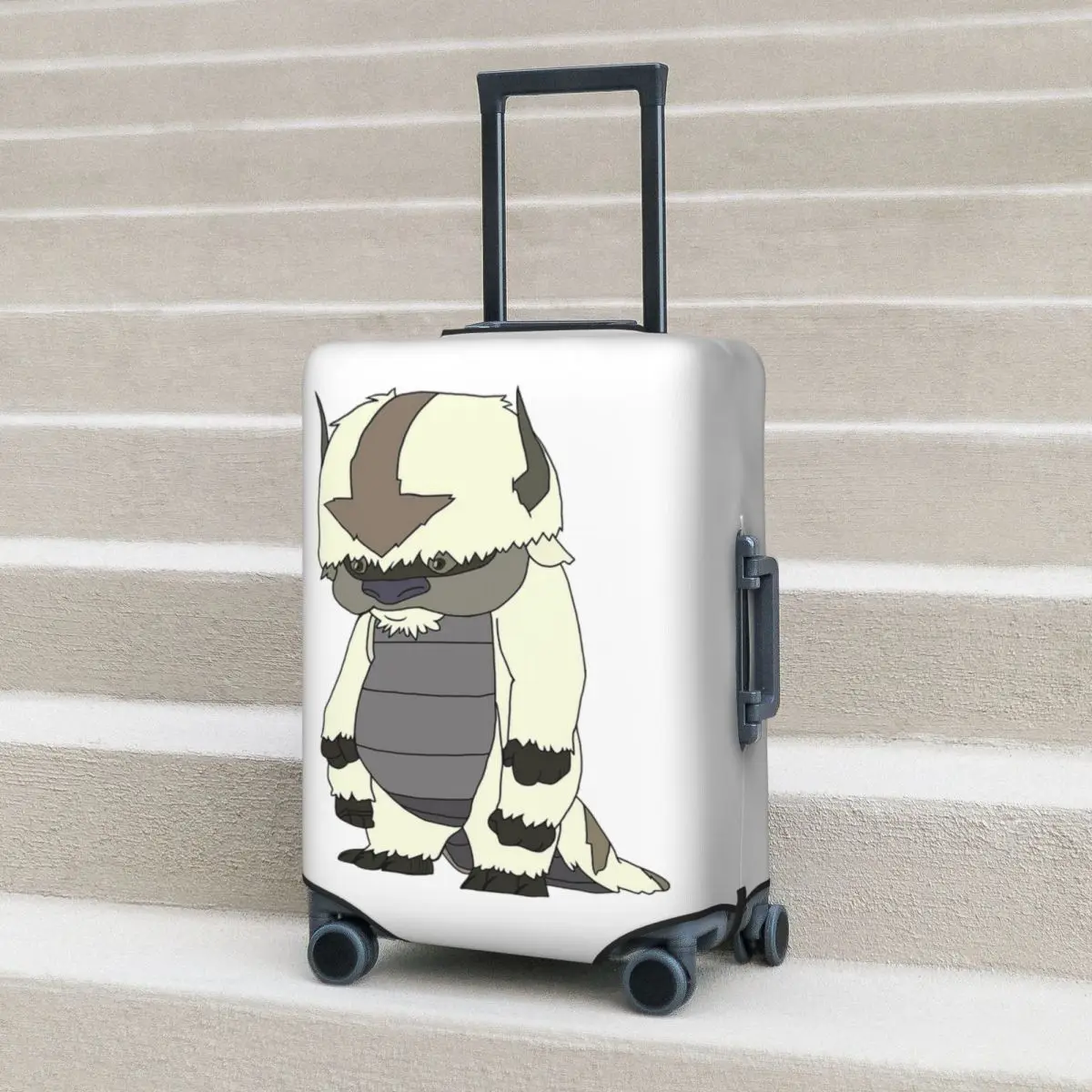 

Standing Appa Avatar The Last Airbender Suitcase Cover Protection Elastic Travel Luggage Protector Covers for 18-32 Inch