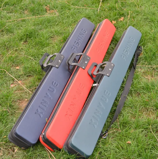 Fishing Rod Bag, 124x13x10 cm PVC Fishing Rod Case, 1-Layer Waterproof Fishing Gear Organizer, Heavy Duty Tackle Bag