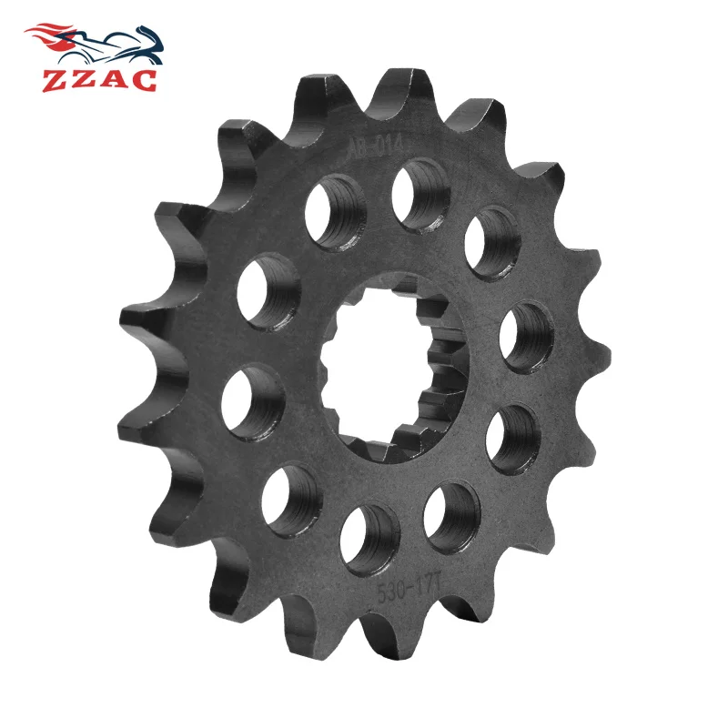 530 17T 20CrMnTi Front Gear Sprocket For Kawasaki ZZR1400 ZX1400 ZX-14R ZZ-R1200 ZX1200 ZZ-R1100 ZX1100 ZR1100 GPZ900 GPZ750