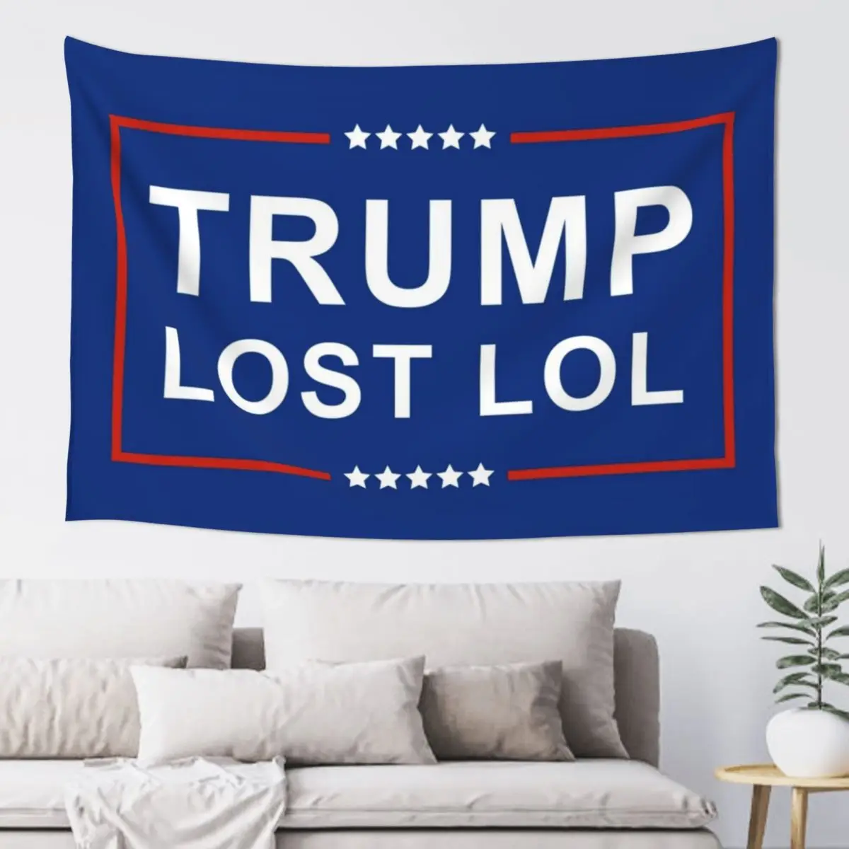 

Trump Lost Lol Tapestry Home Decoration Accessories Japanese Room Decor Aesthetic Decoration Aesthetic Room Decoration Tapestry