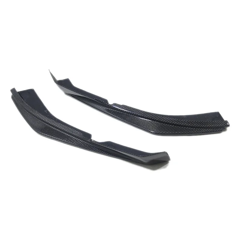 For Maserati-GranTurismo Real Carbon Fiber Anterior Wrap Angle Front Car Spoiler Trim Bumper Lip Body 2 PCS 2007-2020