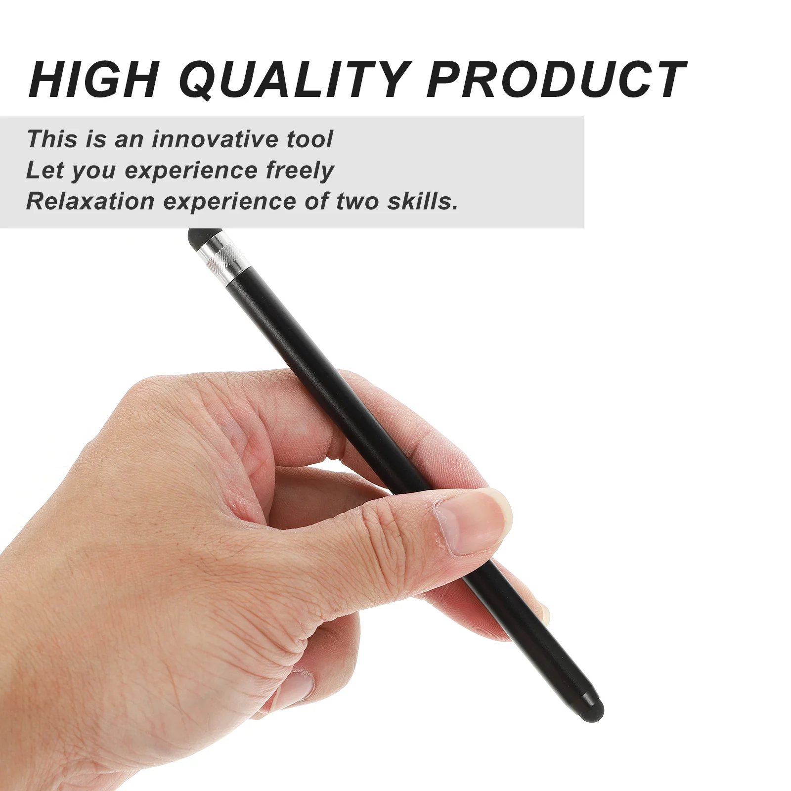 

Smooth Touch Metal Stylus Pen Dual Nib Design for Touch Screens Precise Positioning Universal Stylus Pencil Capacitive Pen