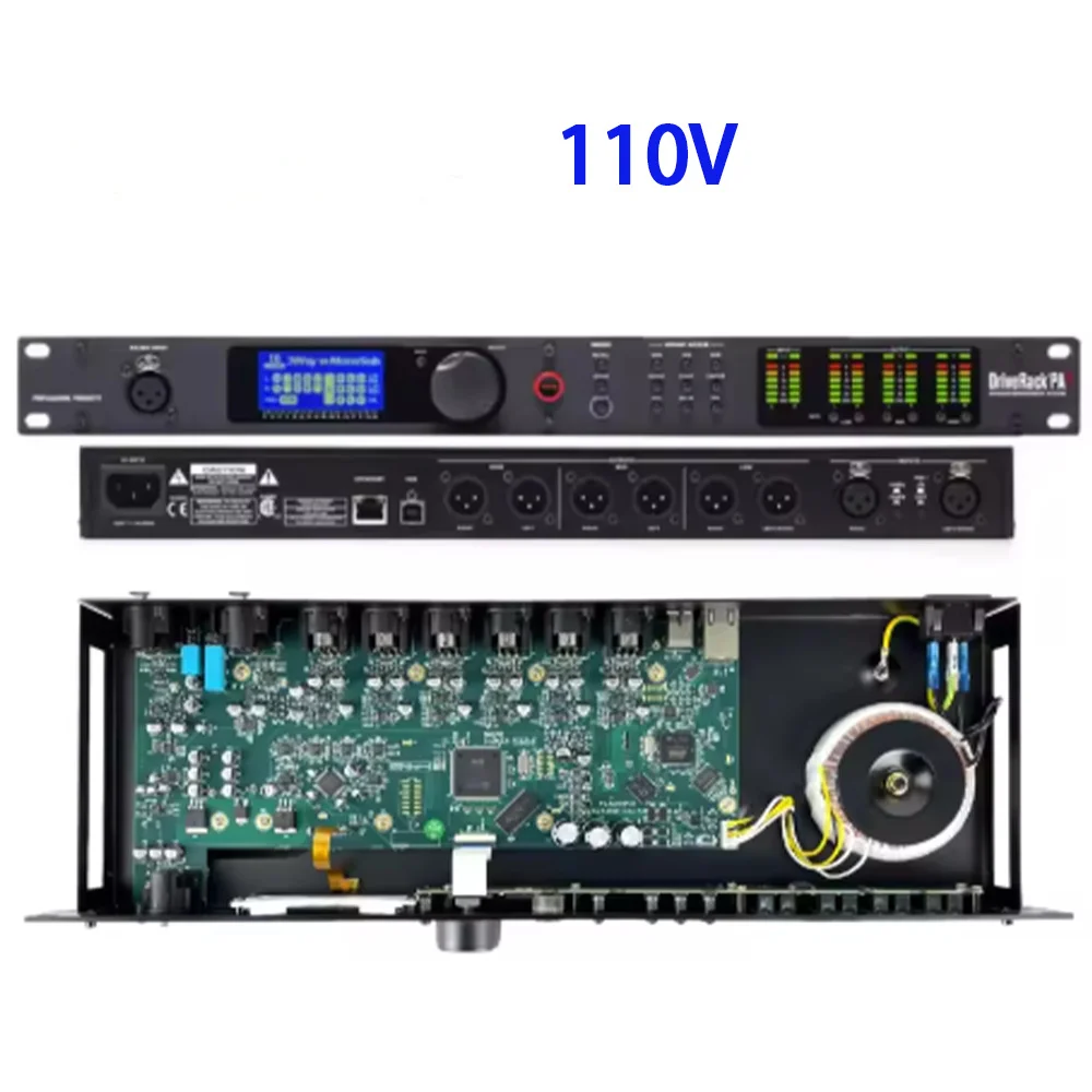 CREATE SOUND Procesador de Audio de 2 Entradas y 6 Salidas, Software Original, Controlador de Audio Profesional, Procesador de Audio para Altavoces Profesionales