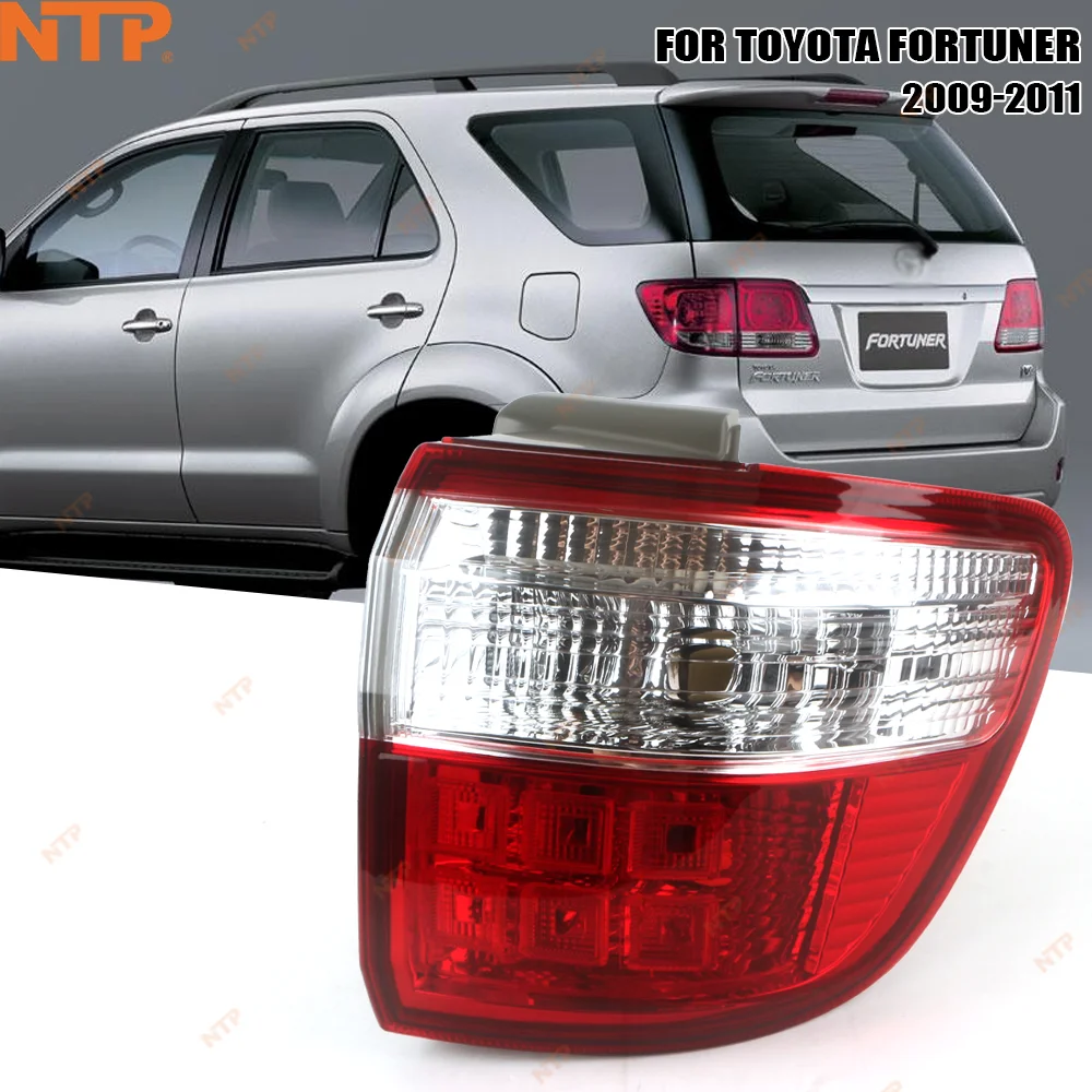 

For Toyota Fortuner 2009-2011 Tail Light Assembly Complete Set Left+Right Rear Brake Turn Signal Stop Lamp SUV