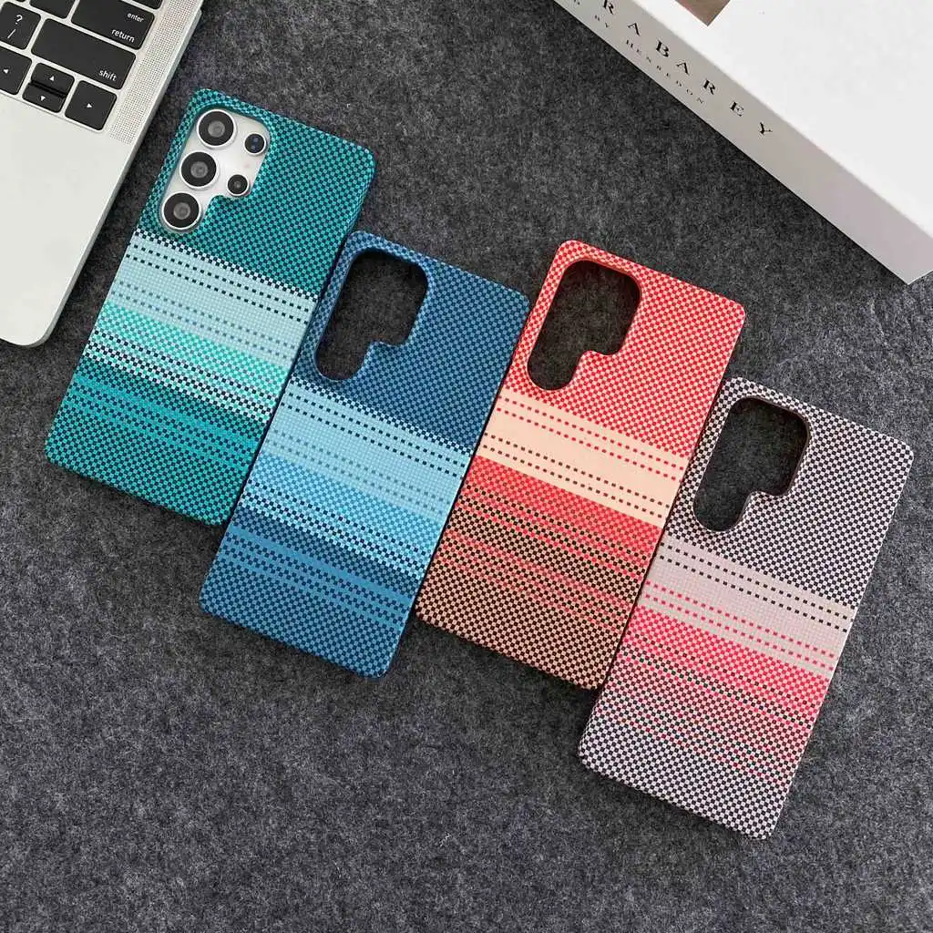 Carbon Fiber Pattern Plastic For Magsafe Magnetic Case For Samsung Galaxy S26Ultra S26 Ultra Wireless Charge Protective Cover