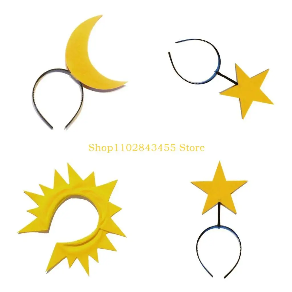 

49MC Kids Sun Headbands for Party Halloween Star Headwear for Music Festivals Photo Booth Props for Girl Photography