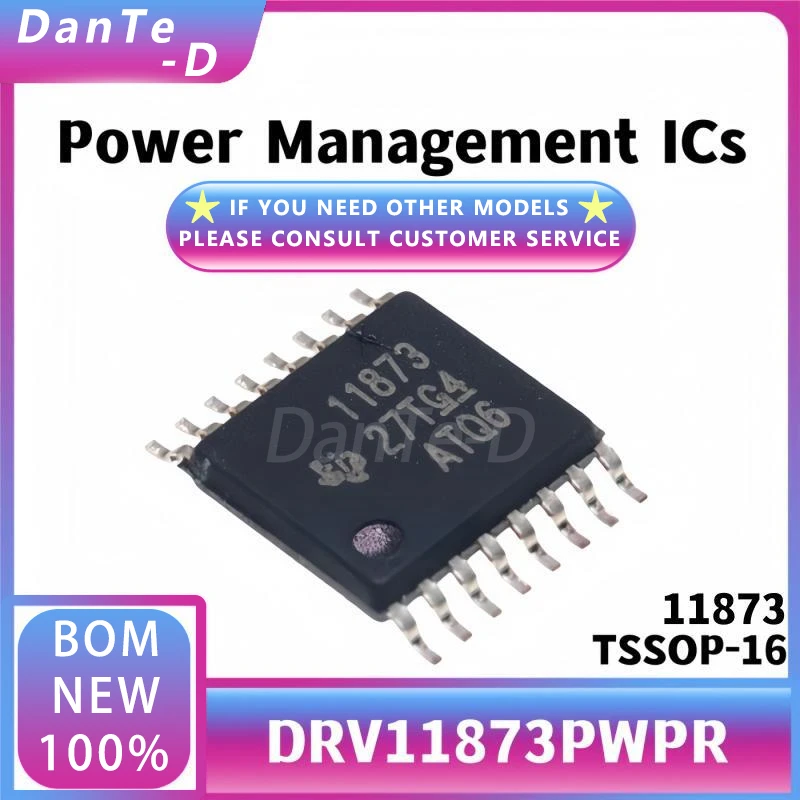 DRV11873PWPR TSSOP-16 Silkscreen 11873 Three-phase Sensorless Motor Driver IC Chip Original Authentic