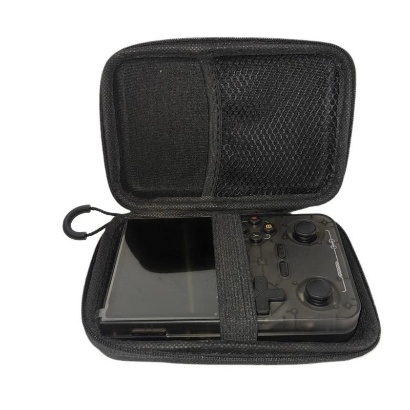 Caja almacenamiento L4MD para R36S R35S K36 Case protector con bolsa transporte bolsillo malla