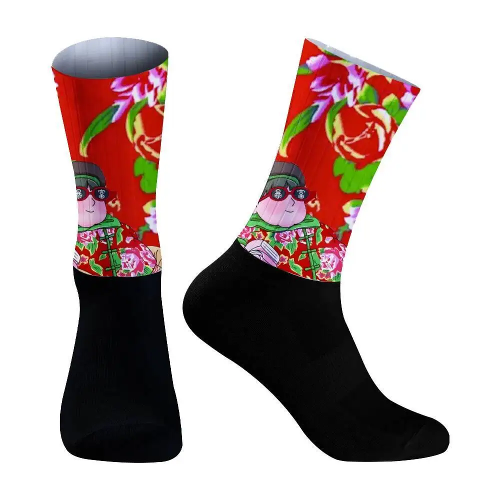 رجل الجوارب برو المرأة زلة 2024 جديد الرياضة مكافحة الدراجات الجوارب الجبلية دراجة جورب الشارع جوارب رياضية سباق جوارب كرة السلة