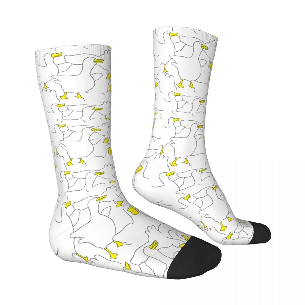 Humor Rubber Duck Kawaii Socks School Cartoon Pattern Socks