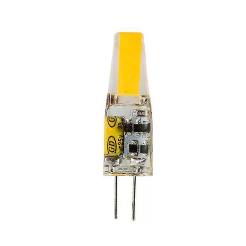 ABZV-10PCS Mini G4 LED COB 3W หลอดไฟเทียนไฟเปลี่ยน 30W 40W ฮาโลเจนสําหรับโคมระย้า Spotlight, AC DC12V warm White