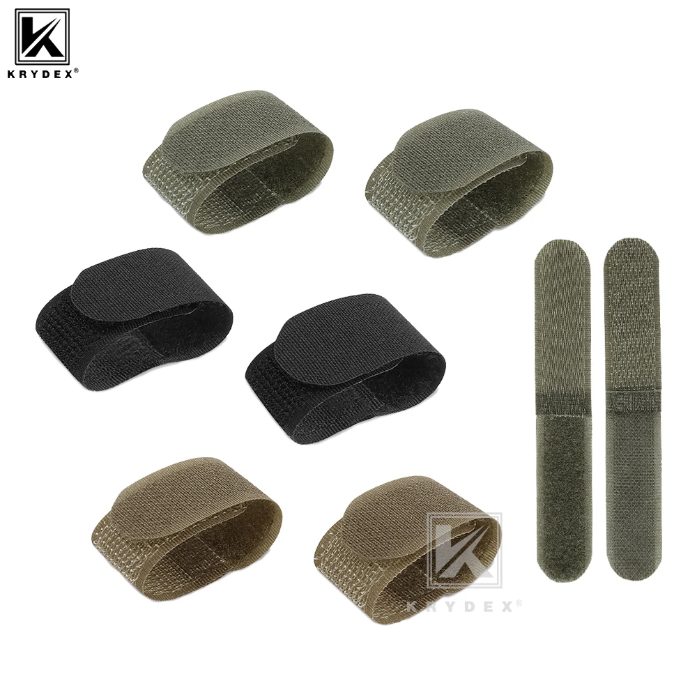 KRYDEX 2PCS Hook & Loop Cable Management Straps for Plate Carrier Vest Backpack Chest Rig - Antenna Cable Organizer