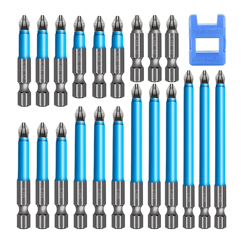 

Hot Magnetic Long Hex Phillipsscrew Headelectric Screwdriver Bits Set,Magnetic Anti Slip Screw Drill Bit