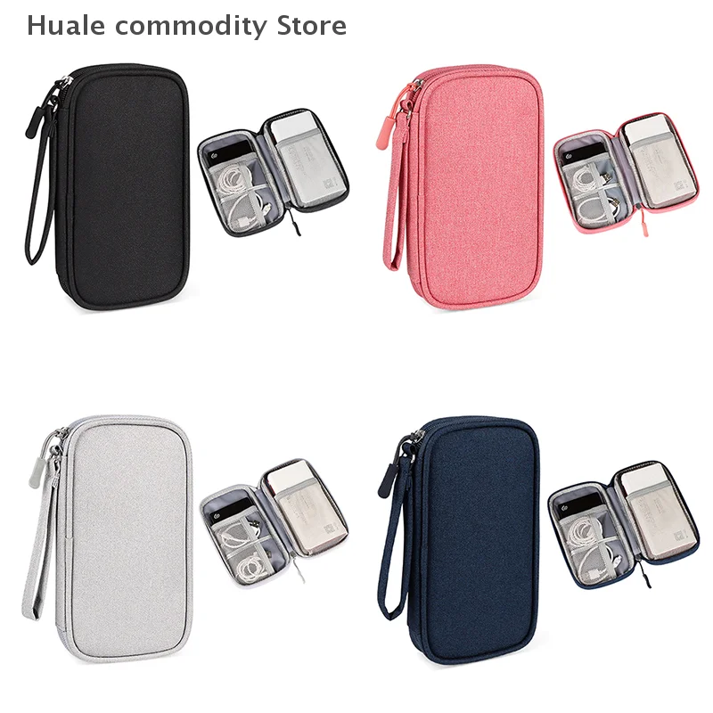 Estojo usb digital eletrônico, cabo portátil, bolsa de armazenamento de viagem, acessórios, bolsa de armazenamento para carregador de cabo, disco rígido de energia