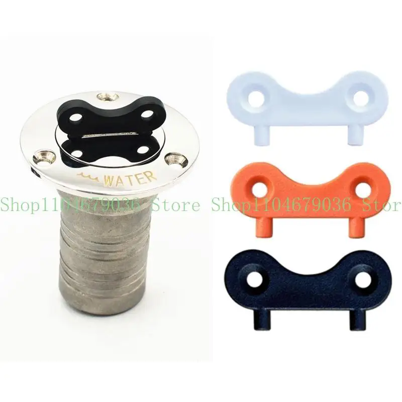 

652F 34mm Marine Yacht Boat Gas Water for Tank Deck Fill Filler Spare for Key Spare Cap for Key Replacement Plate Tool