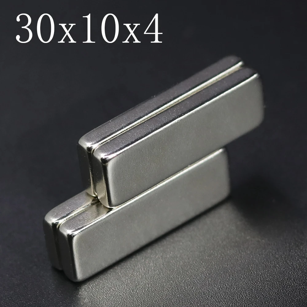 2/5/10/20/50Pcs 30x10x4 Neodym Magnet 30mm x 10mm x 4mm N35 NdFeB Block Super Leistungsstarke Starken Permanent Magnetische imanes