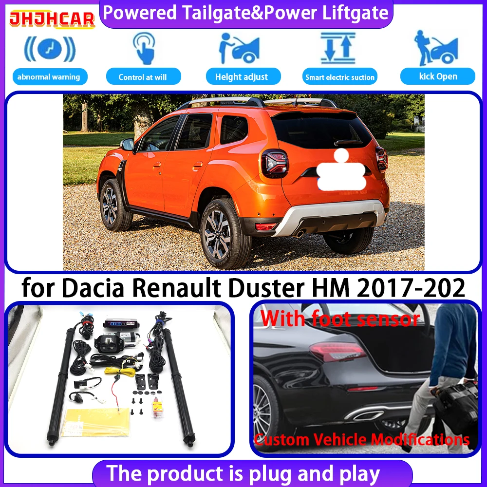JHJHCAR for Dacia Renault Duster HM 2017-2025 OEM Smart Automatic Electric Powered Tailgate Power Liftgate Tailgate System
