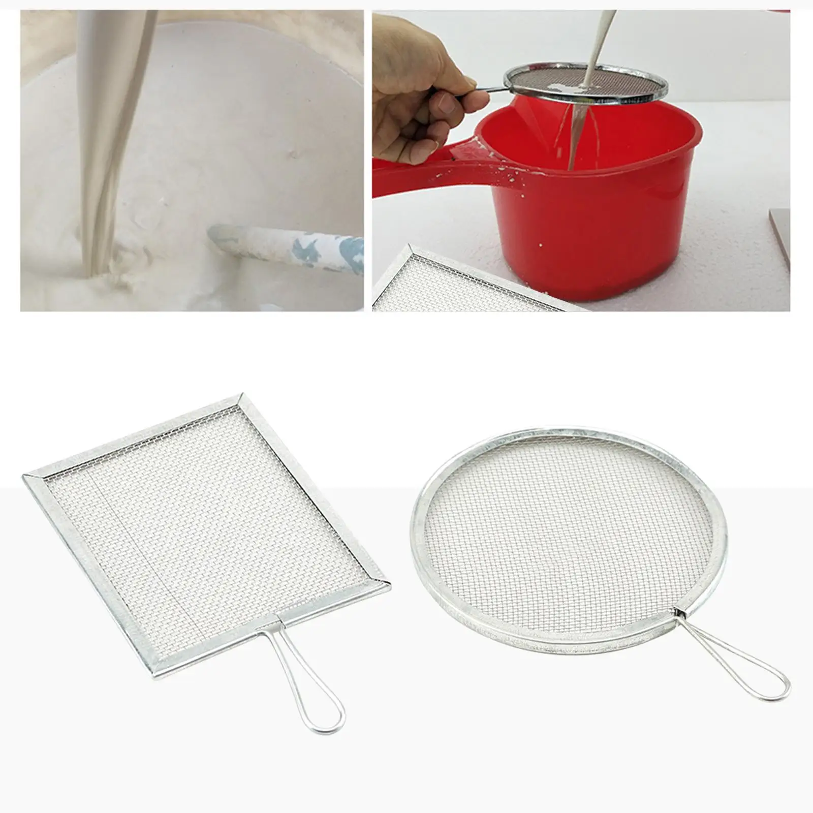 Ceramic Glaze Sifter Mesh Stainless Steel Pottery Filter Strainer for Clay Slip Pigment Smooth Even Texture