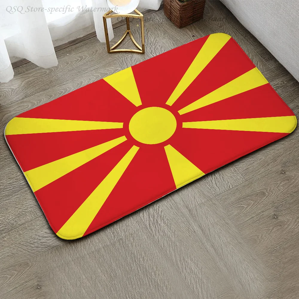 1pc North Macedonia Floor Mat Floor Mat Anti-Slip Kitchen Bedroom Handmade Tufted Rug Carpet Living Room Entrance Rug