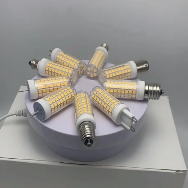 Dimmable LED Corn Light G4 G8 G9 E11 E12 E14 E17 BA15D GY6.35 Light Bulb AC 220V 110V 10W 102 LEDS Cold Warm Nartural White