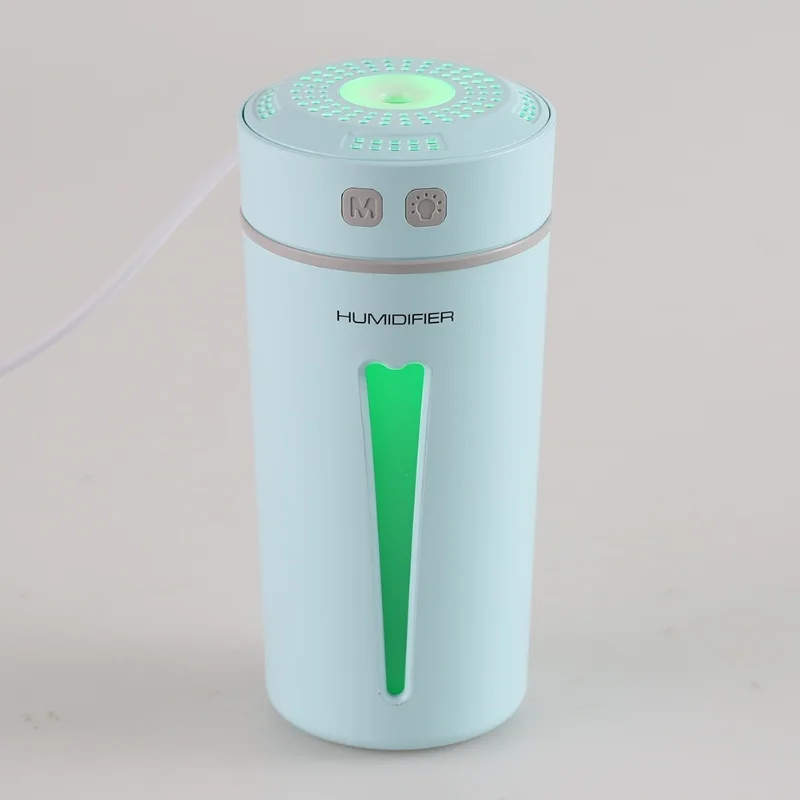 USB Cup Shaped Home Office Car Air Humidifier Diffuser With Colorful LED Night Light