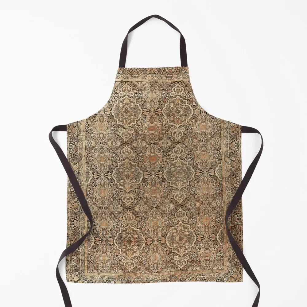 

Antique Persian Kirman Rug Print Apron kitchen and home Kitchen Apras Man Home Utensils Apron