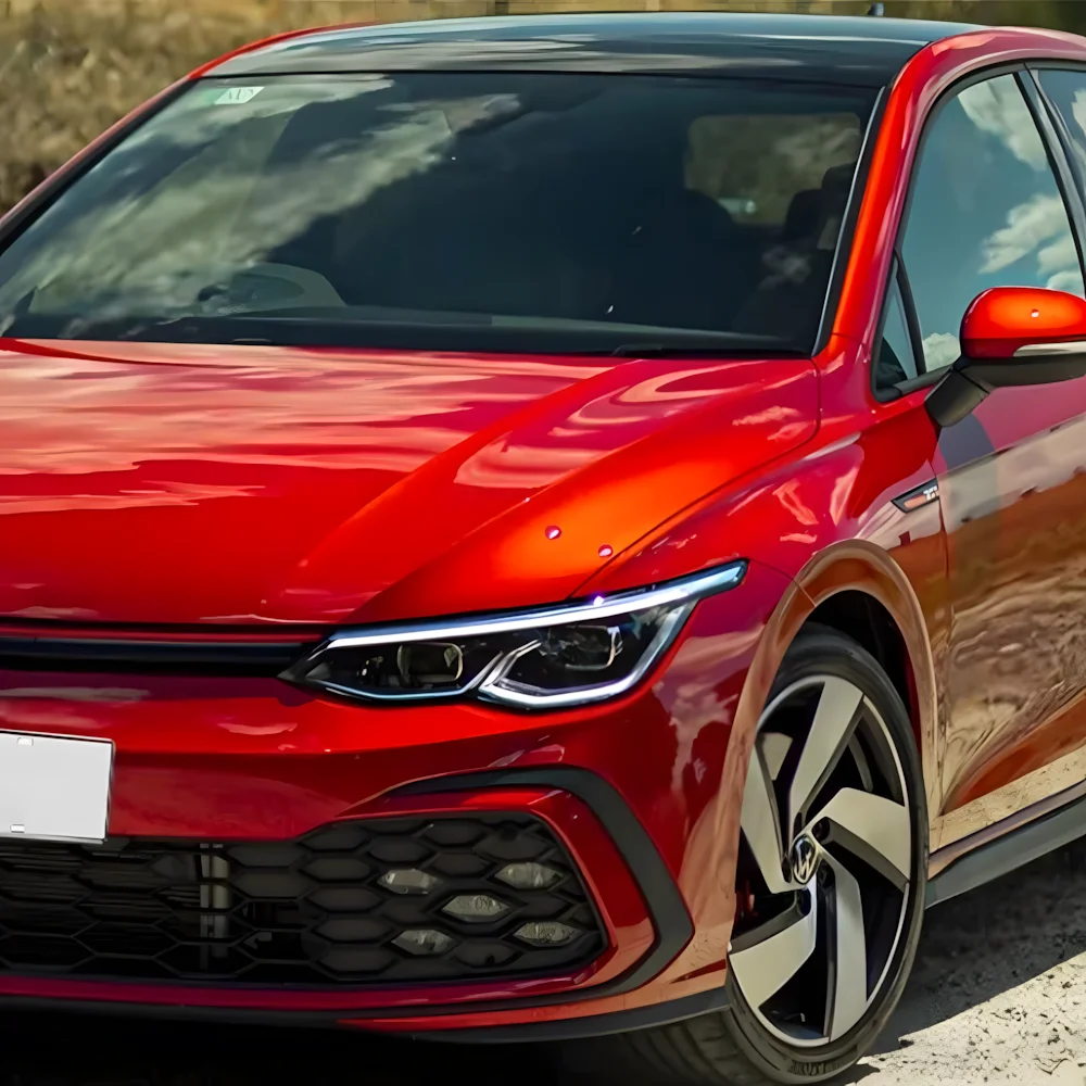 

Для VW Golf8 2021-2024 светодиодные автомобильные фары в сборе, обновленная высокая конфигурация, двойной объектив проектора, аксессуары для автомобильных фар