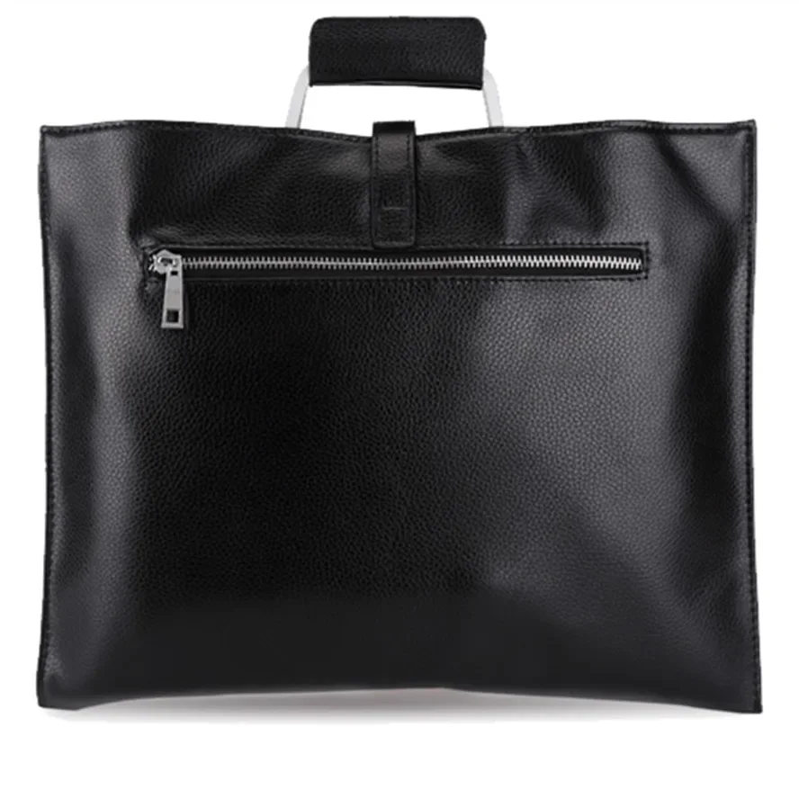KUNDUI Men PU Leather handbag High Quality Leisure Handbags Luxury Designer Laptop Tote Bags Business Shoulder Messenger Bag