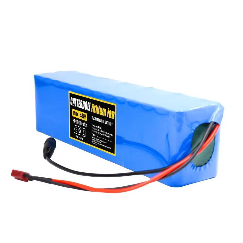 13S3P 48V 20000mAh 20Ah lithium-ion battery pack with 250W 350W 500W 750W 1000W BMS, suitable for 54.6V batteries