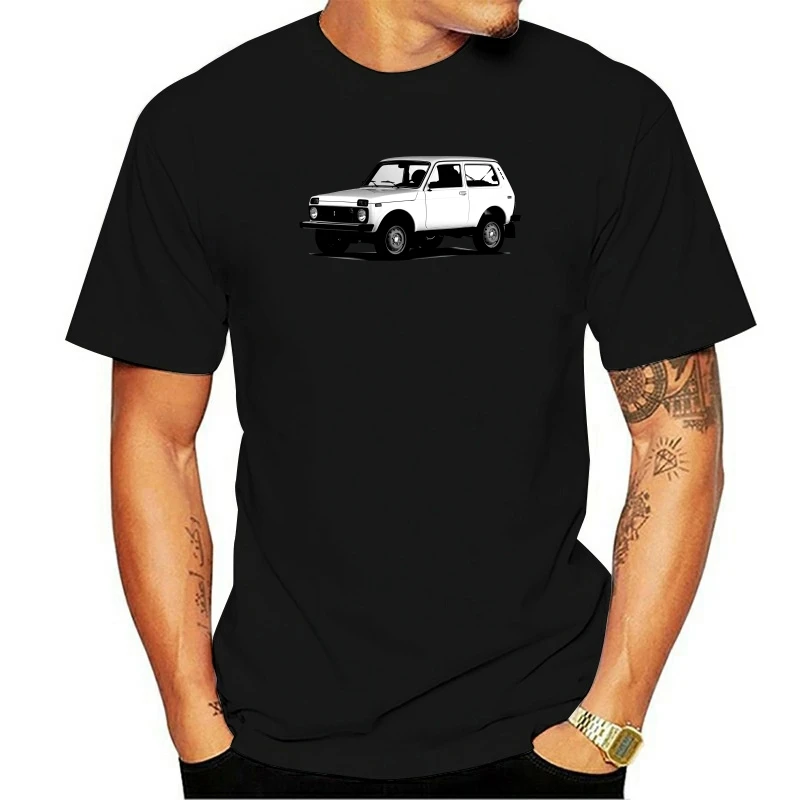 

New Summer Cool T-shirt Niva 4x4 Taiga Off Road Multi Colors Bushman Cossack Tee Shirts