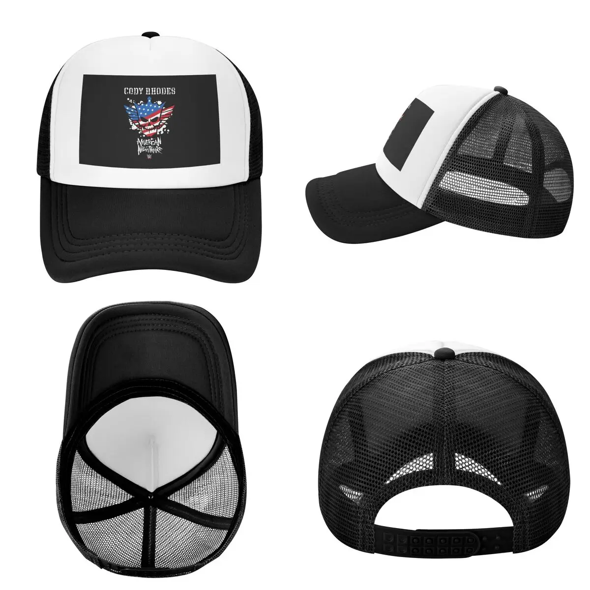In The Ring Cody Rhodes American Nightmare (24) Cap Casual Mesh Baseball Caps Adjustable Hat Hip Hop Summer Unisex Baseball Hats