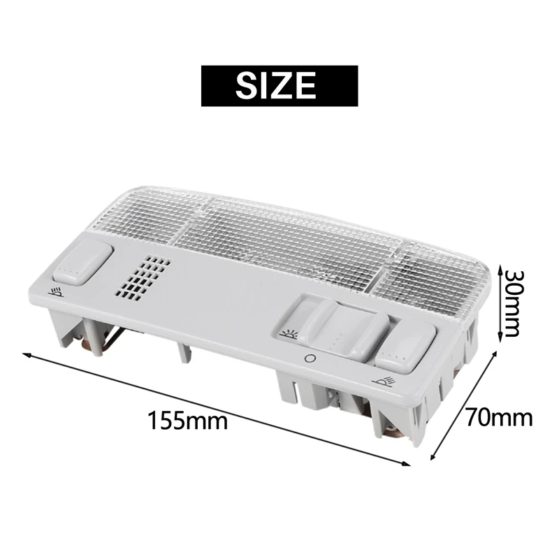 Luz de lectura interior Lámpara de techo Passat B5 Golf Mk4 Bora Polo Caddy Touran Octavia Fabia 1Td 947105   3B 0947105 C 3B0 947