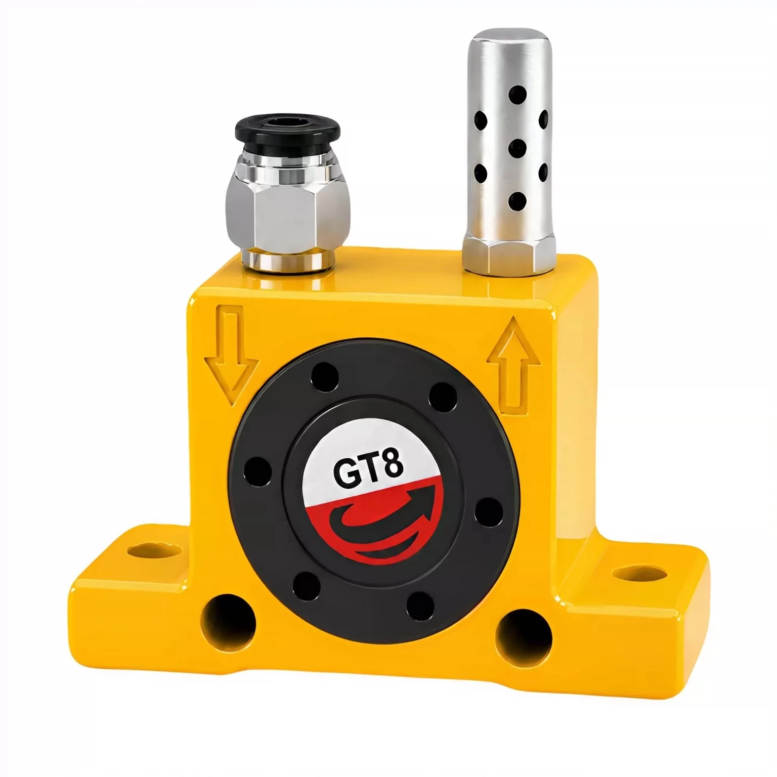 GT Series Dust Proof Pneumatic Turbine Vibrator Air Powered Industrial Vibrator for Hopper Silo Conveyor