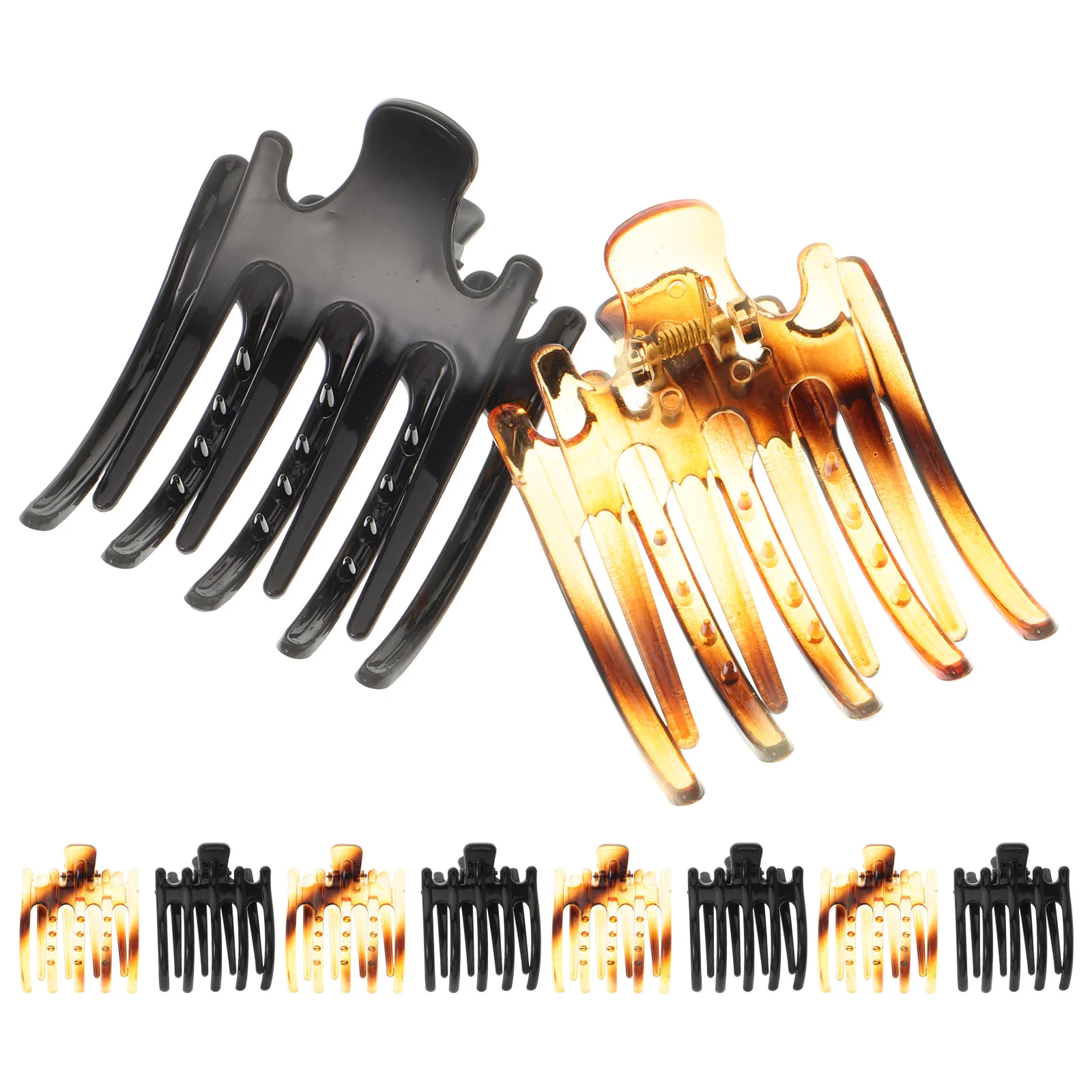 10 Pcs Large Gripper Hair Jaw Clips Clasp Ornament Girl Claw Clamp Women Clamps