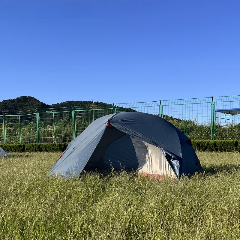 Light Weight Camping Tent Double Layer 40D Nylon Polyester PU3000 Waterproof Aluminum Poles Ultralight Tent