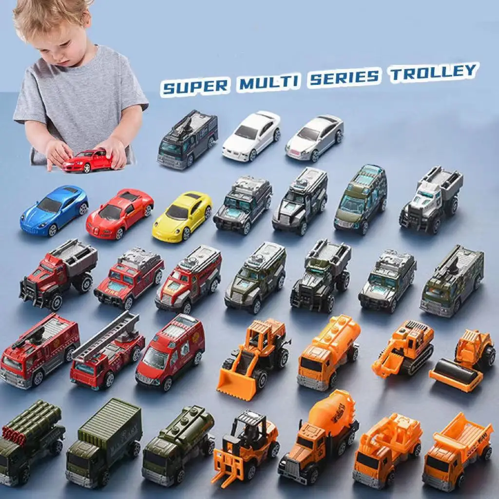 60/2000  Simulation alloy car children glide toy car engineering fire alarm car military series model pendent toys