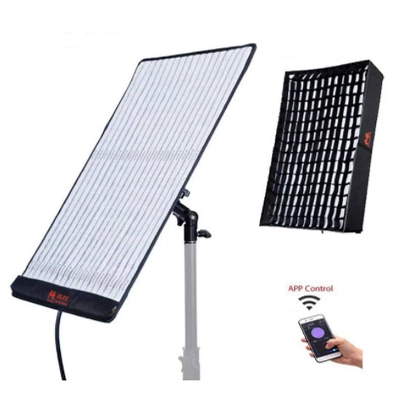 

RX-818 RGB 100W 2700K-9999K Roll-Flex Video Studio LED Light With Honeycomb Grid Softbox