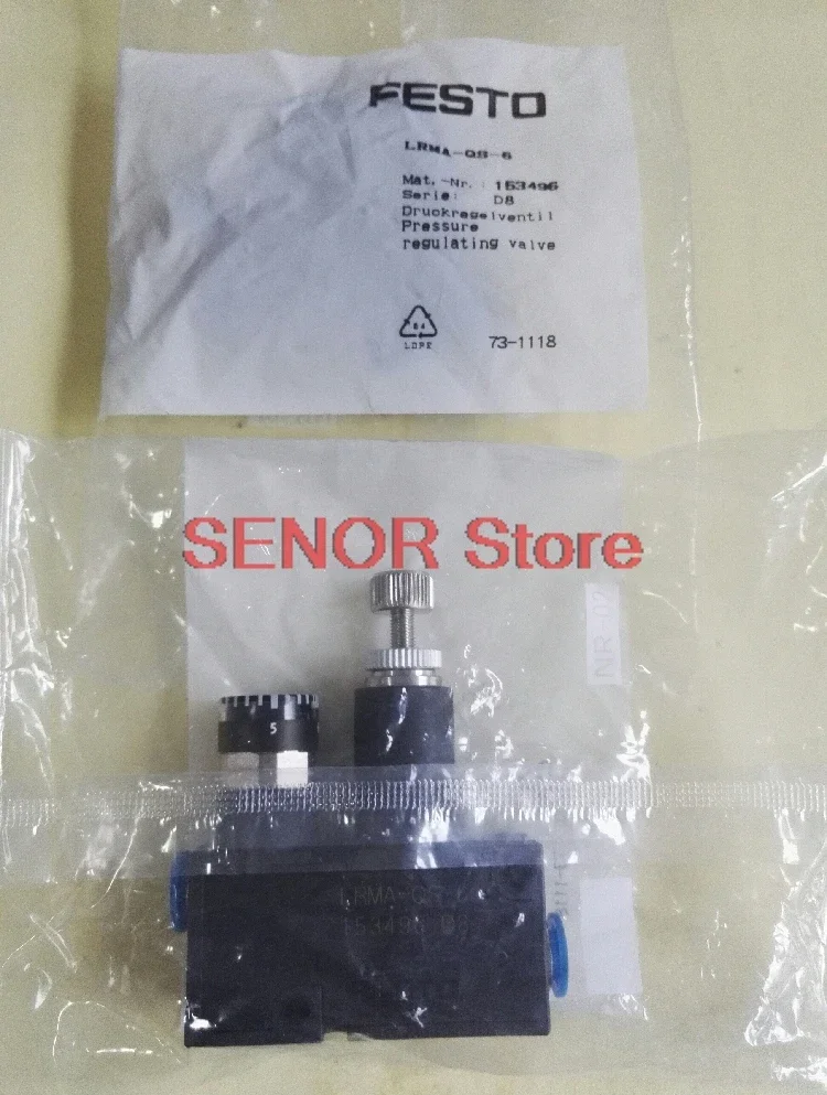 Brand new original pressure reducing valve LRMA-QS-6 153496