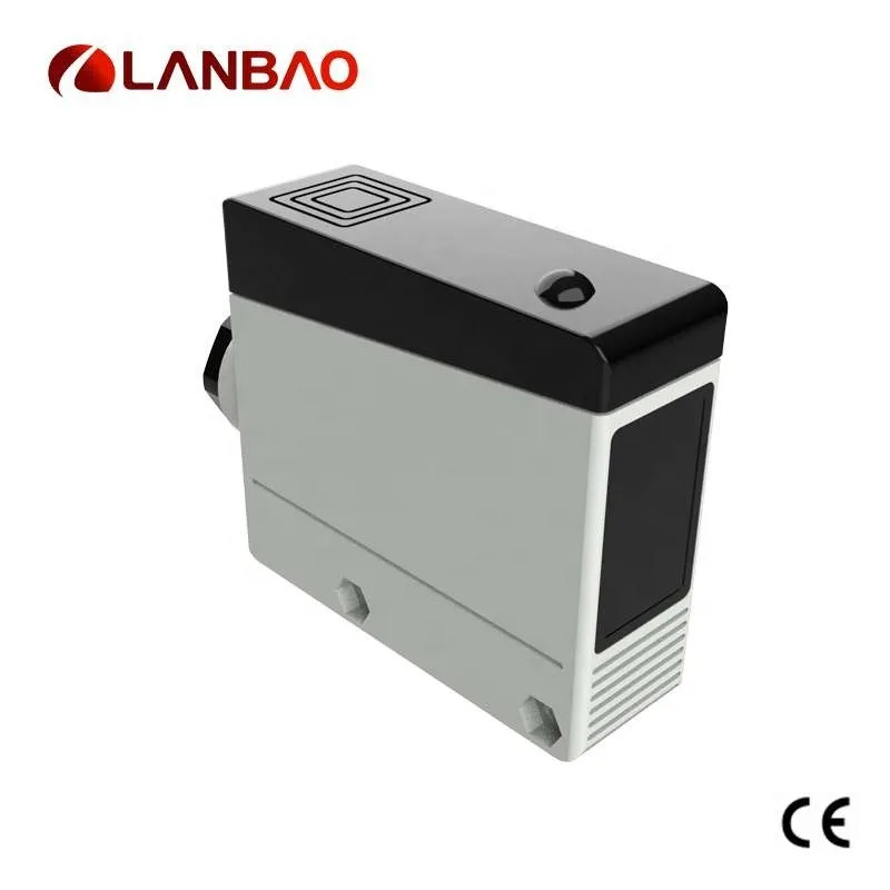 PTL Series 12m Dc 4 Wires Polarized Reflection Rectangular Photoelectric Sensor Terminal Connection for Transparent Objects IP67