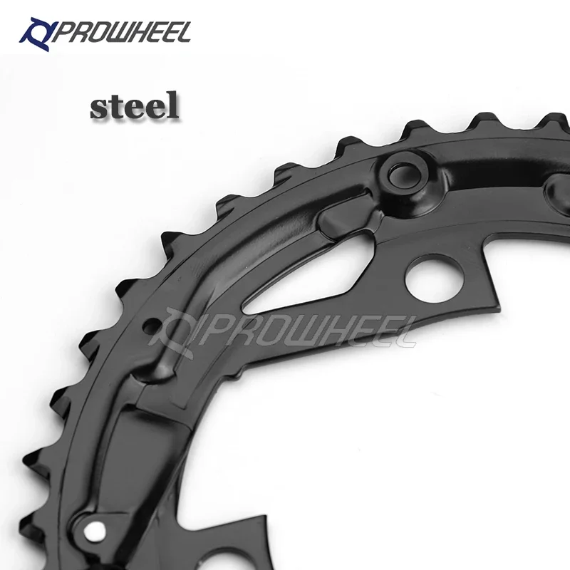 PROWHEEL MTB Chainring 64/96/104BCD Mountain Bicycle Chainwheel 22T 24T 30T 32T 40T 42T 44T Sprocket Steel Alloy Bike Part - view 2