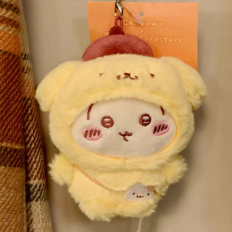 Chiikawa Kawaii Anime Cartoon Usagi Xiaoba Surrounding Plush Hanging Ornaments Boys Girls Birthday Gift Student Versatile Cute