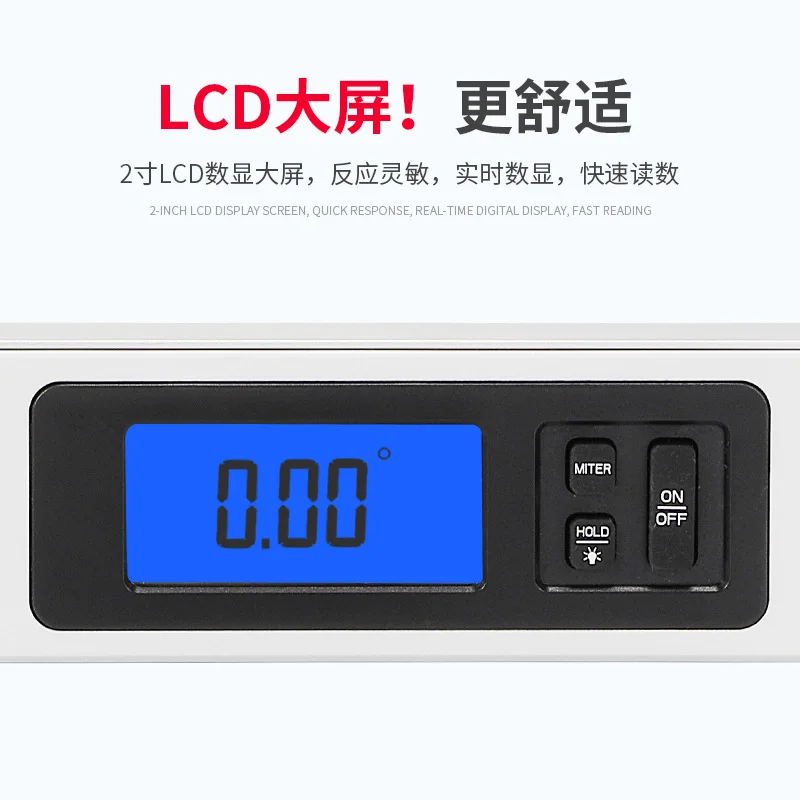 Utility DL160 Woodworking Angle Ruler 225 Degrees 400MM Aluminum Alloy Digital Display Angle Ruler Electronic Angle Ruler