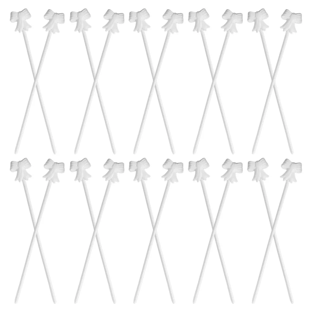 50 Pcs Balloon Stick Pole Automatic Accessories White DIY Sticks Centerpiece Stand