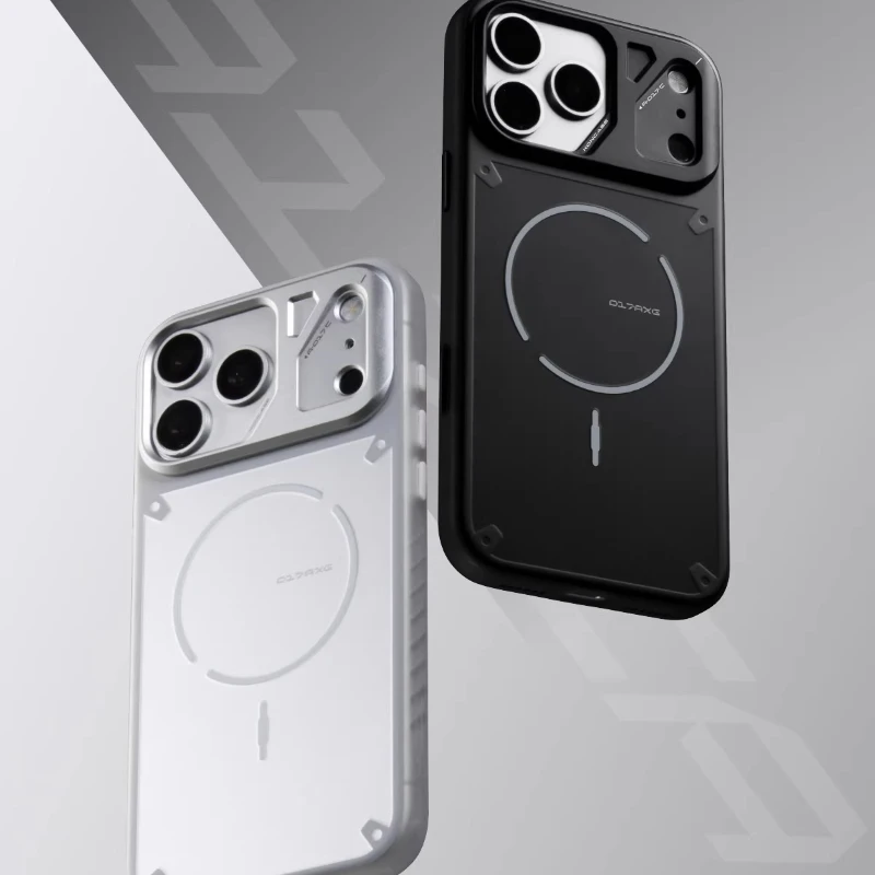 

Магнитный чехол для телефона KONCASE, оригинальный защитный чехол с независимой кнопкой камеры, кольцо для камеры для iPhone17Pro/17Promax, чехол в подарок